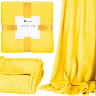 Prikrývka - Polyesterová deka Springos 200 cm x 220 cm odtiene zelenej